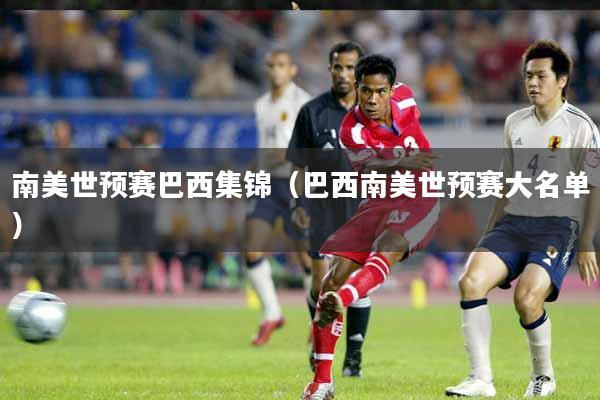 南美世预赛巴西集锦（巴西南美世预赛大名单）